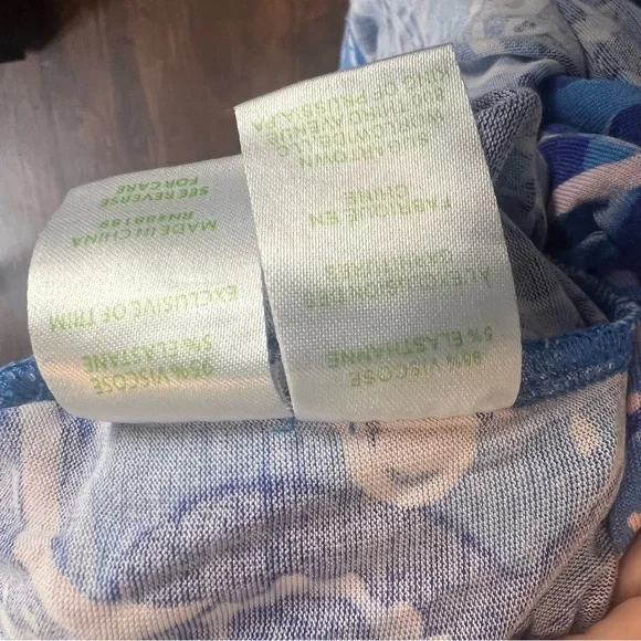 Lilly Pulitzer PJ Button Front Knit Ruffle Top Blue - Picture 10 of 10